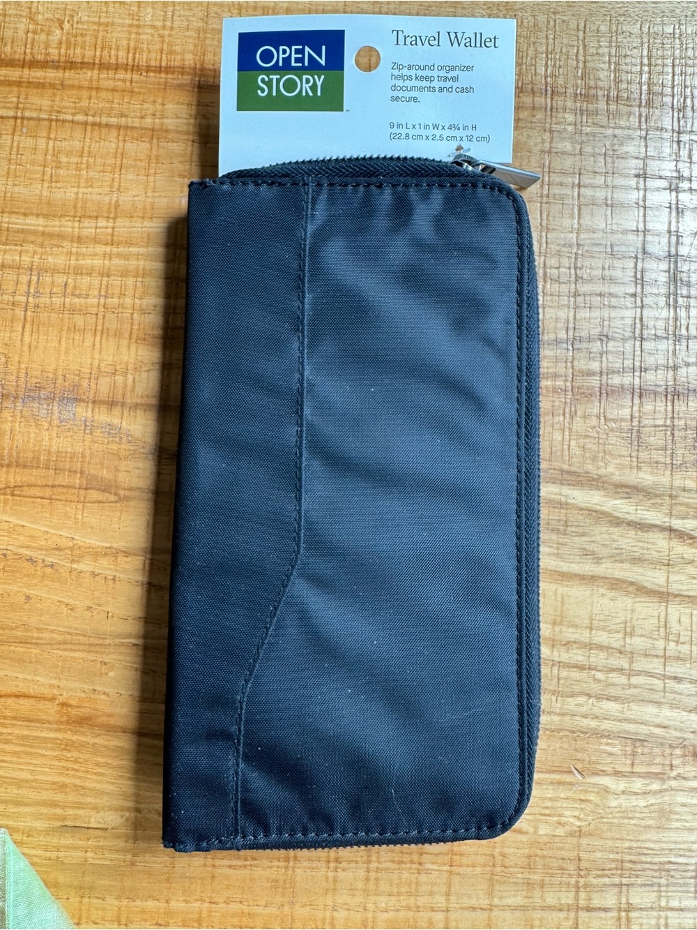 Target Open Story Black Travel Wallet - Zip Organizer